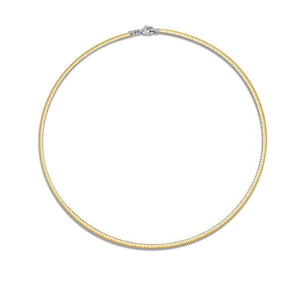 REVERSIBLE TWO-TONE OMEGA CHAIN 006 IN 18K GOLD