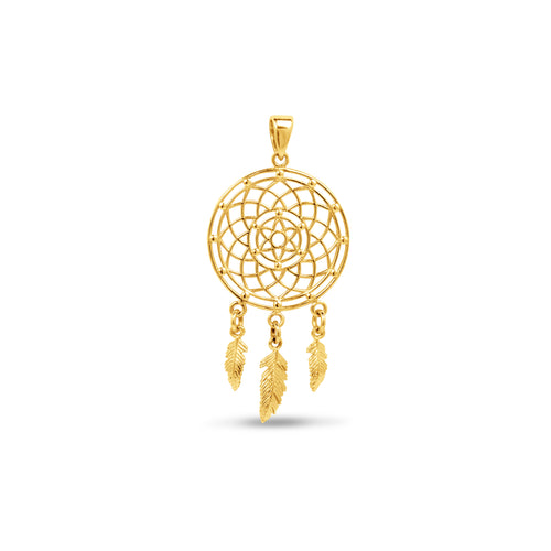 DREAM CATCHER PENDANT IN 18K YELLOW GOLD