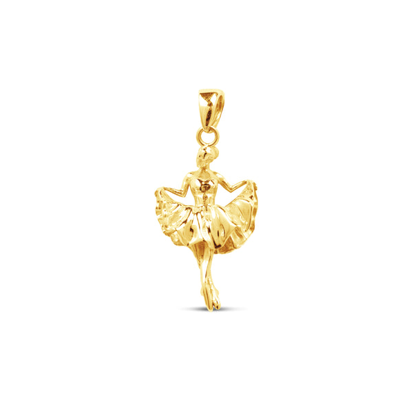 BALLERINA PENDANT IN 14K YELLOW GOLD