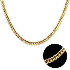 BARB CHAIN IN 18K YELLOW GOLD (22")