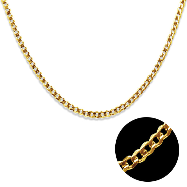 BARB CHAIN IN 18K YELLOW GOLD (22")