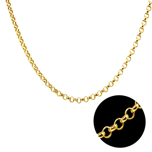ROLO CHAIN IN 18K YELLOW GOLD (22")