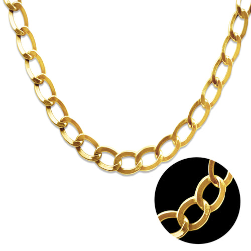CABLE CHAIN IN 18K YELLOW GOLD (24")