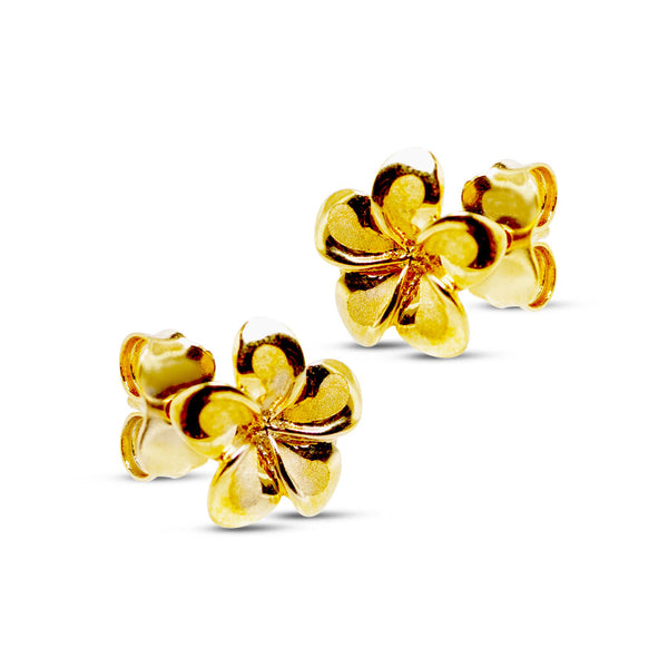 FLOWER EARRINGS IN 18K YELLOW GOLD