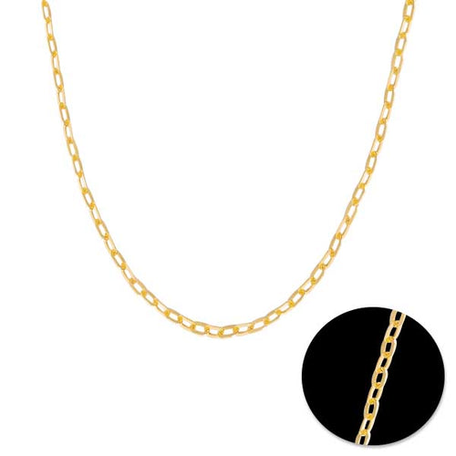 BARB CHAIN IN 18K YELLOW GOLD (16")