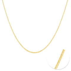 FOX TAIL CHAIN IN 14K YELLOW GOLD 20"
