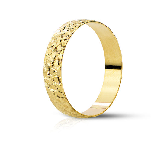 FOREVER-WEDDING RING IN 18K YELLOW GOLD