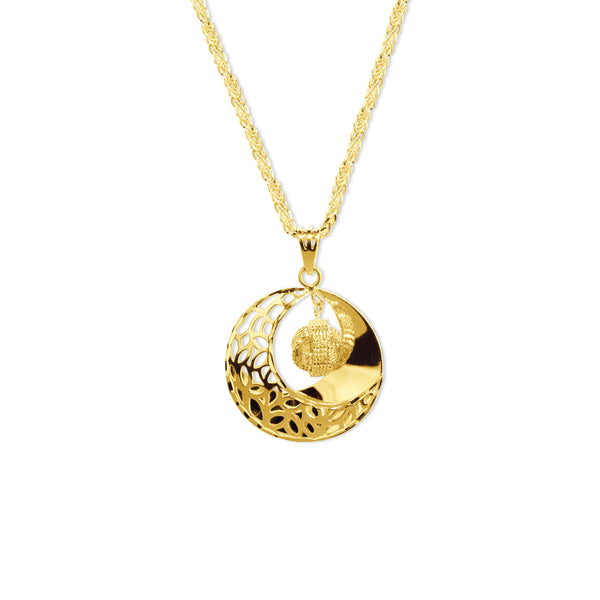 FILIGREE PENDANT DESIGN IN 18K YELLOW GOLD