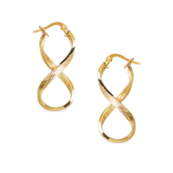 INFINITY EARRINGS IN 18K YELLOW GOLD