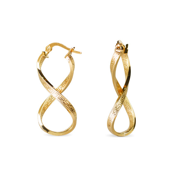 INFINITY EARRINGS IN 18K YELLOW GOLD