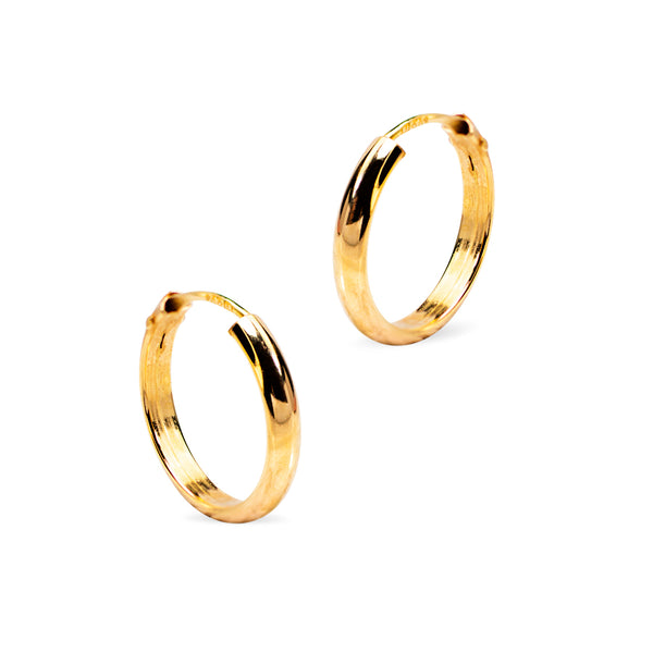 HOOP EARRINGS IN 18K YELLOW GOLD