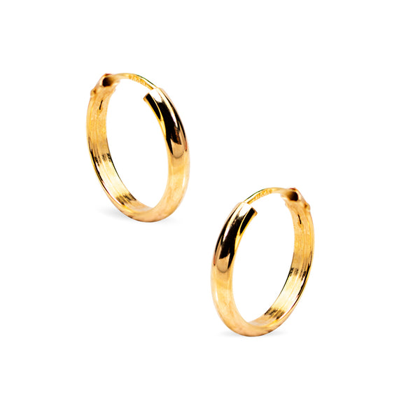 HOOP EARRINGS IN 18K YELLOW GOLD