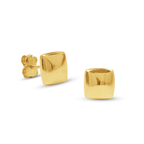 SQUARE EARRINGS IN 18K YELLOW GOLD