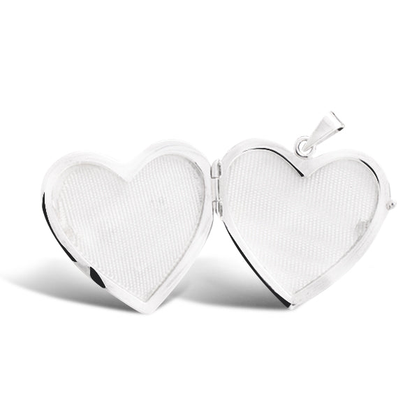 LOCKET HEART PENDANT IN 14K WG