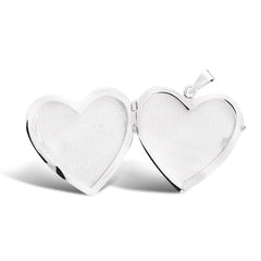 LOCKET HEART PENDANT IN 14K WG