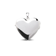 LOCKET HEART PENDANT IN 14K WG