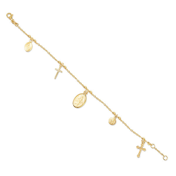 MIRACULOUS MEDAL BRACELET IN 14K ITALIAN GOLD