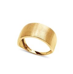 TEXTURED RING IN 18K YELLOW GOLD