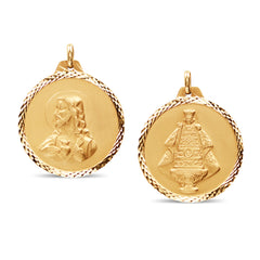 STO. NIÑO & SACRED HEART 18K YELLOW GOLD