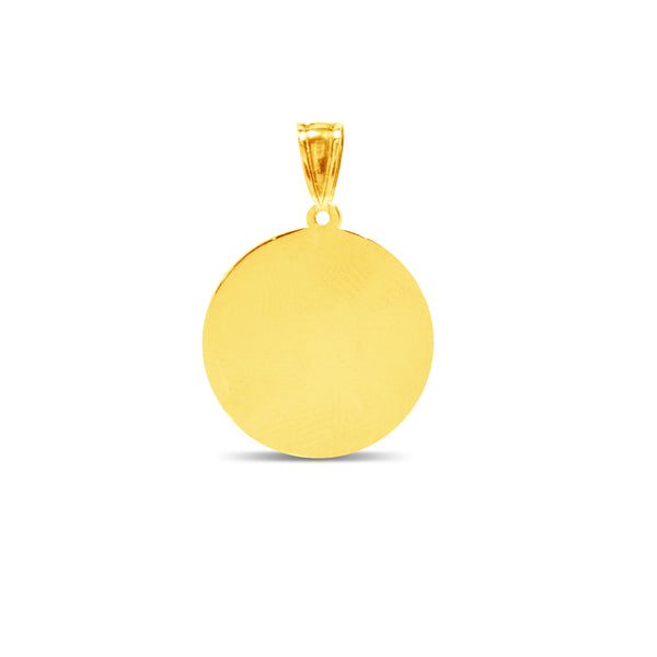 TWO-TONE FATHER AND CHILD PENDANT IN 18K GOLD