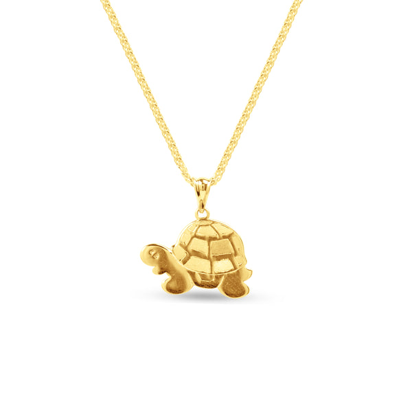 TURTLE PENDANT WITH CHAIN IN 18K YELLOW GOLD