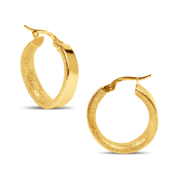 TWISTED HOOP EARRINGS IN 18K YELLOW GOLD