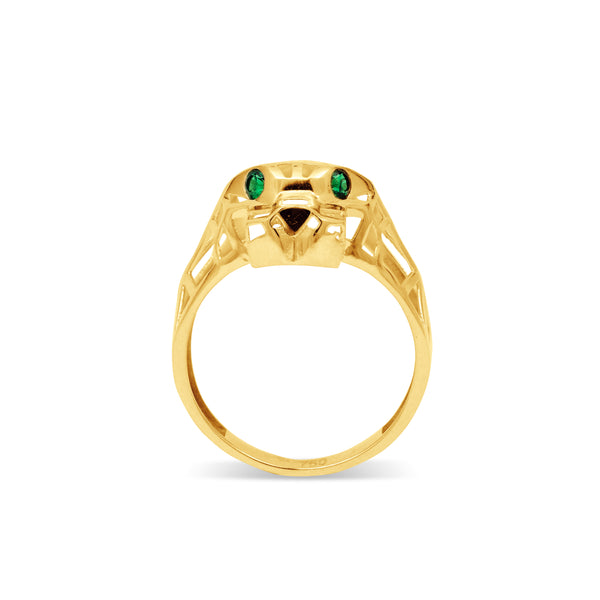 PANTHER RING IN 18K YELLOW GOLD