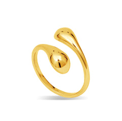 TWISTED DASH RING IN 18K YELLOW GOLD
