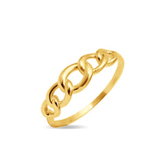 CABLE LADIES RING IN 18K YELLOW GOLD