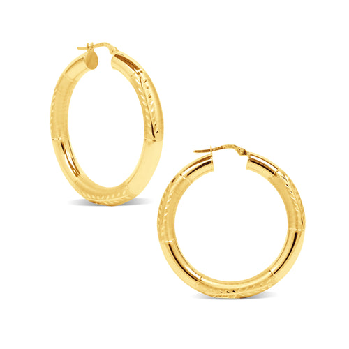 HOOP EARRINGS IN 18K YELLOW GOLD