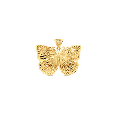 FILIGREE BUTTERFLY PENDANT IN 18K YELLOW GOLD