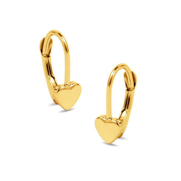 HEART EARPICA EARRINGS IN 18K YELLOW GOLD