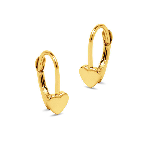 HEART EARPICA EARRINGS IN 18K YELLOW GOLD