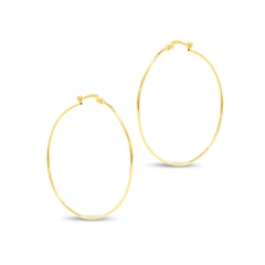 HOOP THIN EARRINGS IN 18K YELLOW GOLD