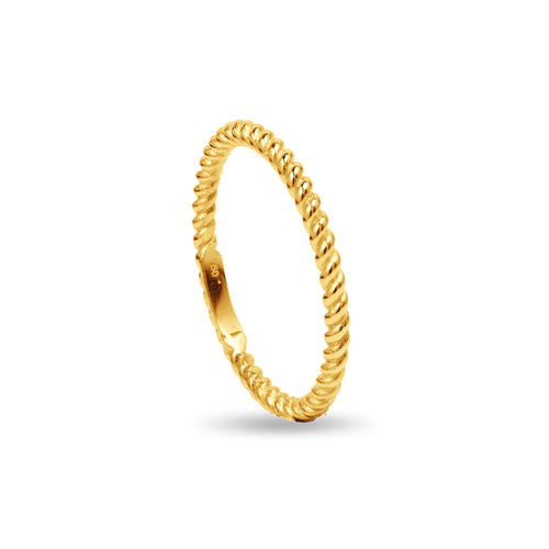 ROPE RING IN 18K YELLOW GOLD