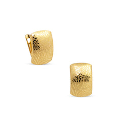 TEXTURED EARPICA IN 18K YELLOW GOLD