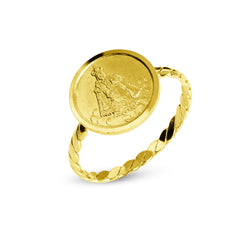 STO. NIÑO RELIGIOUS RING IN 14K YELLOW GOLD