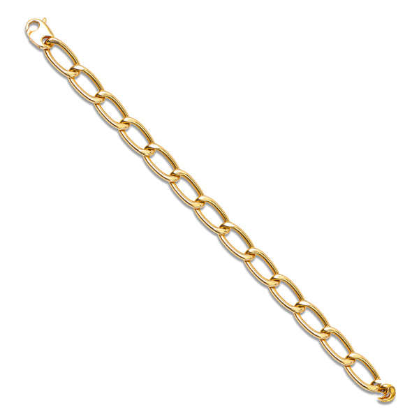 OVAL CHAIN BRACELET IN 18K YELLOW GOLD