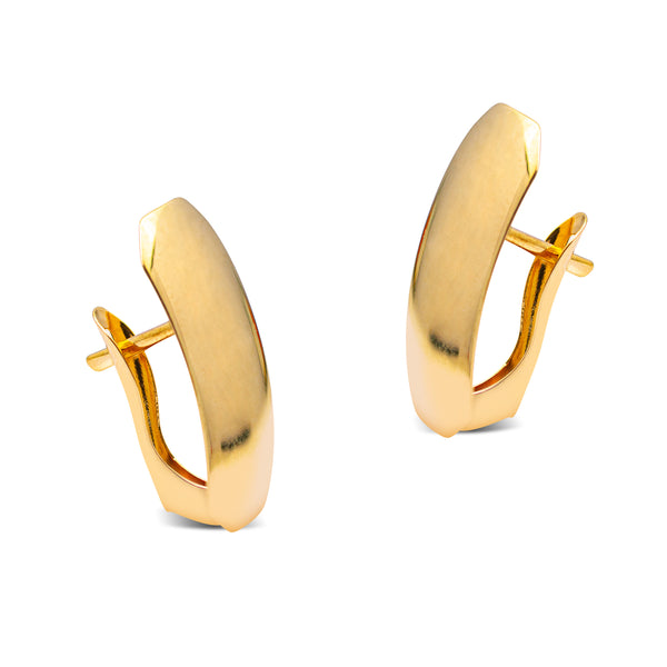 PLAIN EARPICA IN 18K YELLOW GOLD