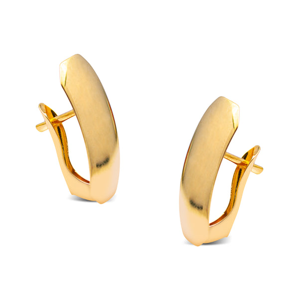 PLAIN EARPICA IN 18K YELLOW GOLD