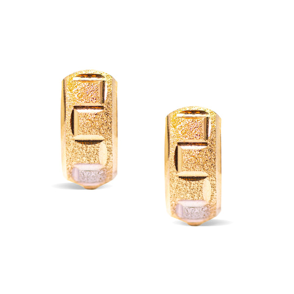 EARPICA WITH DESIGN IN 18K TRI COLOR GOLD