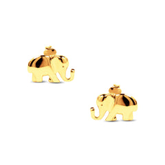 ELEPHANT EARRING IN 14K YELLOW GOLD