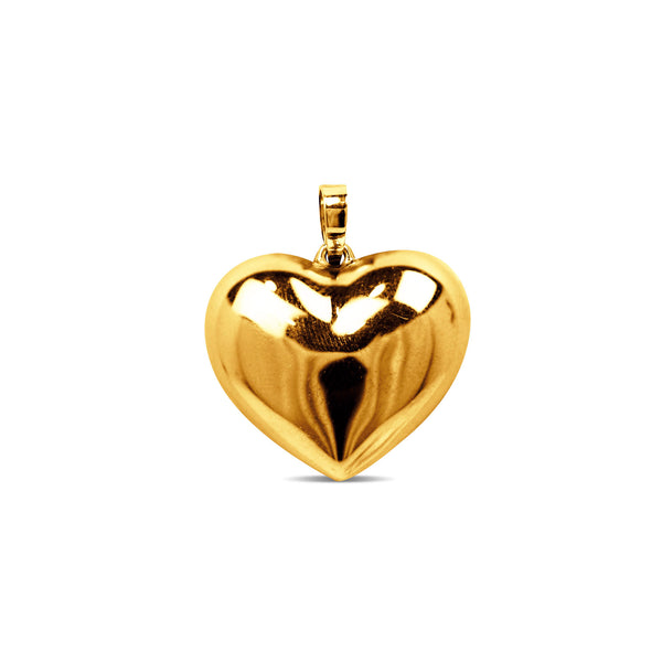HEART REVERSIBLE PENDANT IN 18K YELLOW GOLD