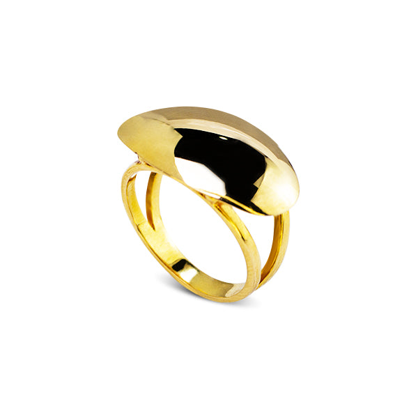 RING DOME IN 18K YELLOW GOLD