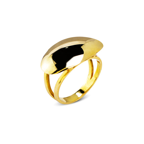 RING DOME IN 18K YELLOW GOLD