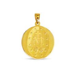 TWO-TONE MARY MIRACULOUS MEDAL IN 18K GOLD (20mm)
