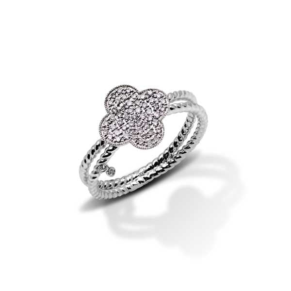 DIAMOND PAVE RING IN 14K WG